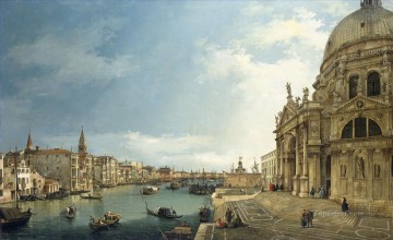 Canaletto Painting - The Grand Canal at the Salute Church Canaletto
